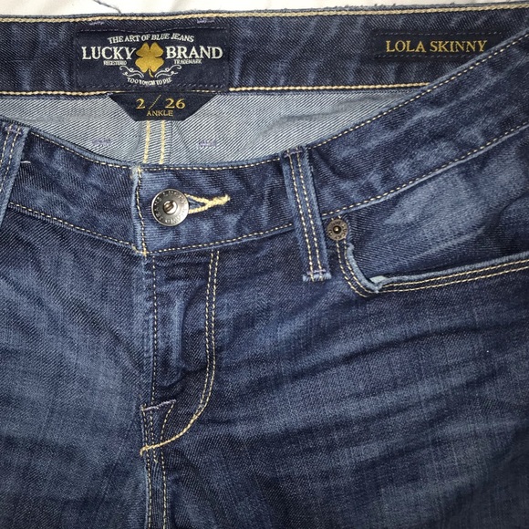 Lucky Brand Lola Skinny Jean Size 26/2 Ankle - Picture 7 of 8